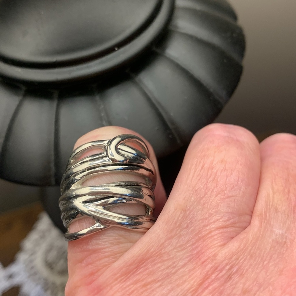 Silver Multi-Band Ring - Picture 5 of 5